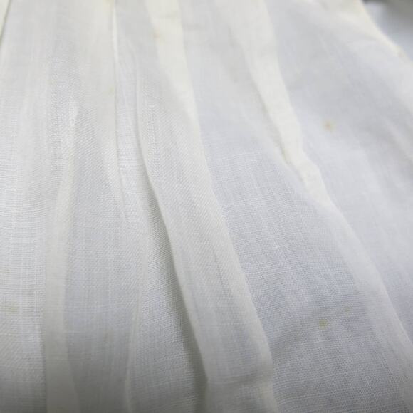 VINTAGE 1950/1960 Half Apron Handmade Pocket Beige with Leaves Tomatoes - Picture 8 of 12